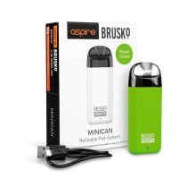 Перезаправляемая Под-система Бруско Миникан (Brusko Minican) 350 mah, Зелёный