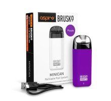 Перезаправляемая Под-система Бруско Миникан (Brusko Minican) 350 mah, Фиолетовый